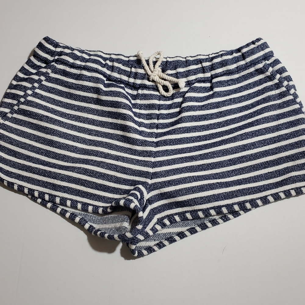 J Crew blue and white shorts